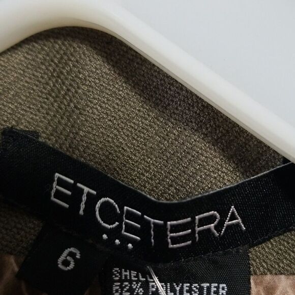 EUC Etcetera Olive Blazer Jacket - Picture 4 of 4